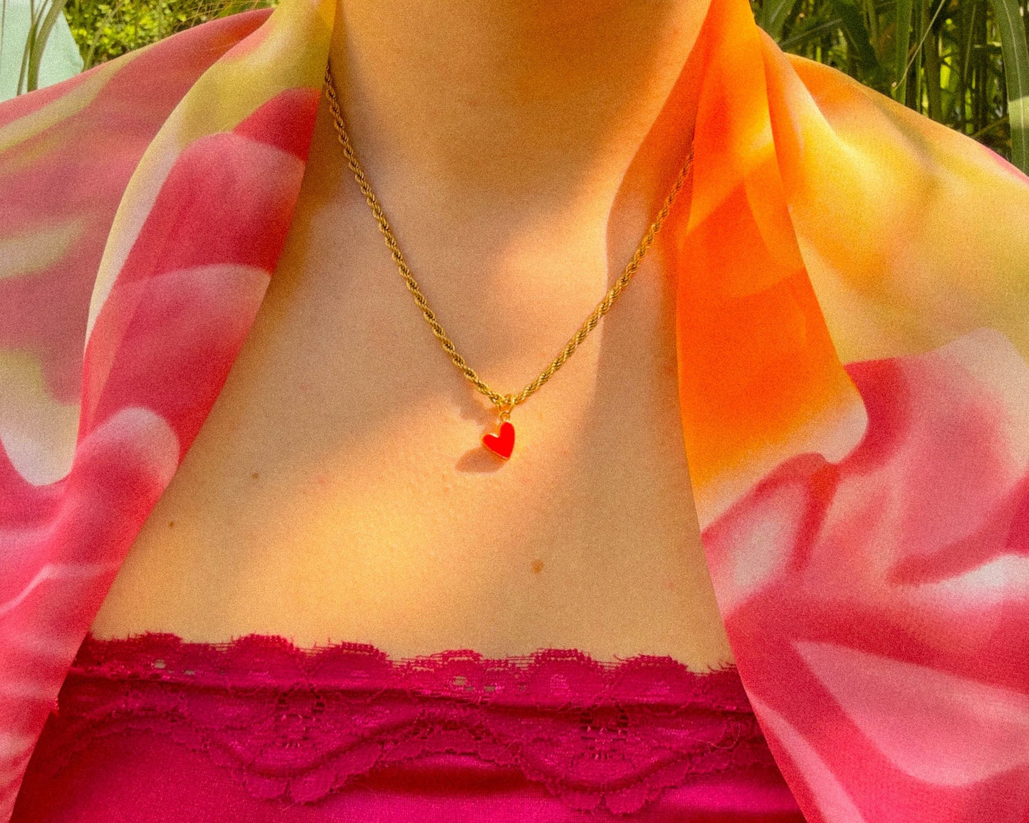 Red In Love Halskette