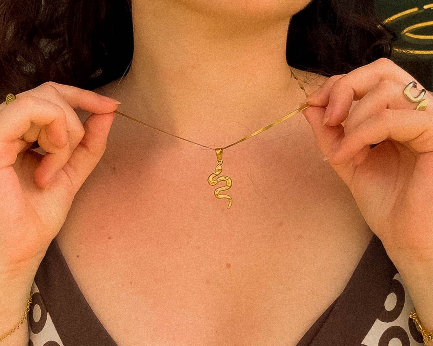 Golden Serpent Halskette