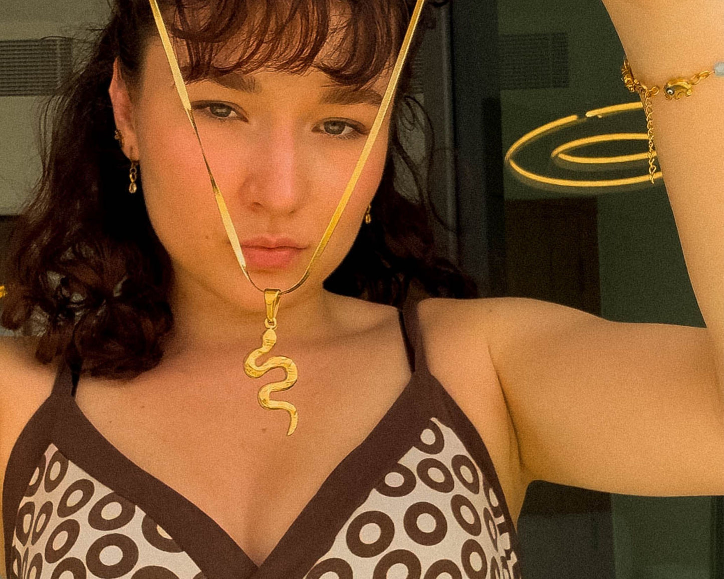 Golden Serpent Halskette